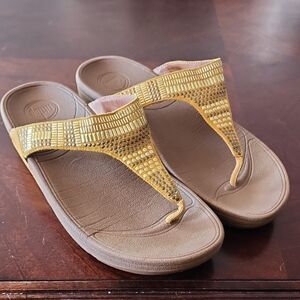 Fitflop womens wedge sandal sz 8